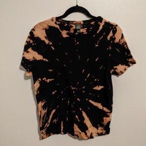 Wild Fable Tie Dye Bleach Tee Shirt